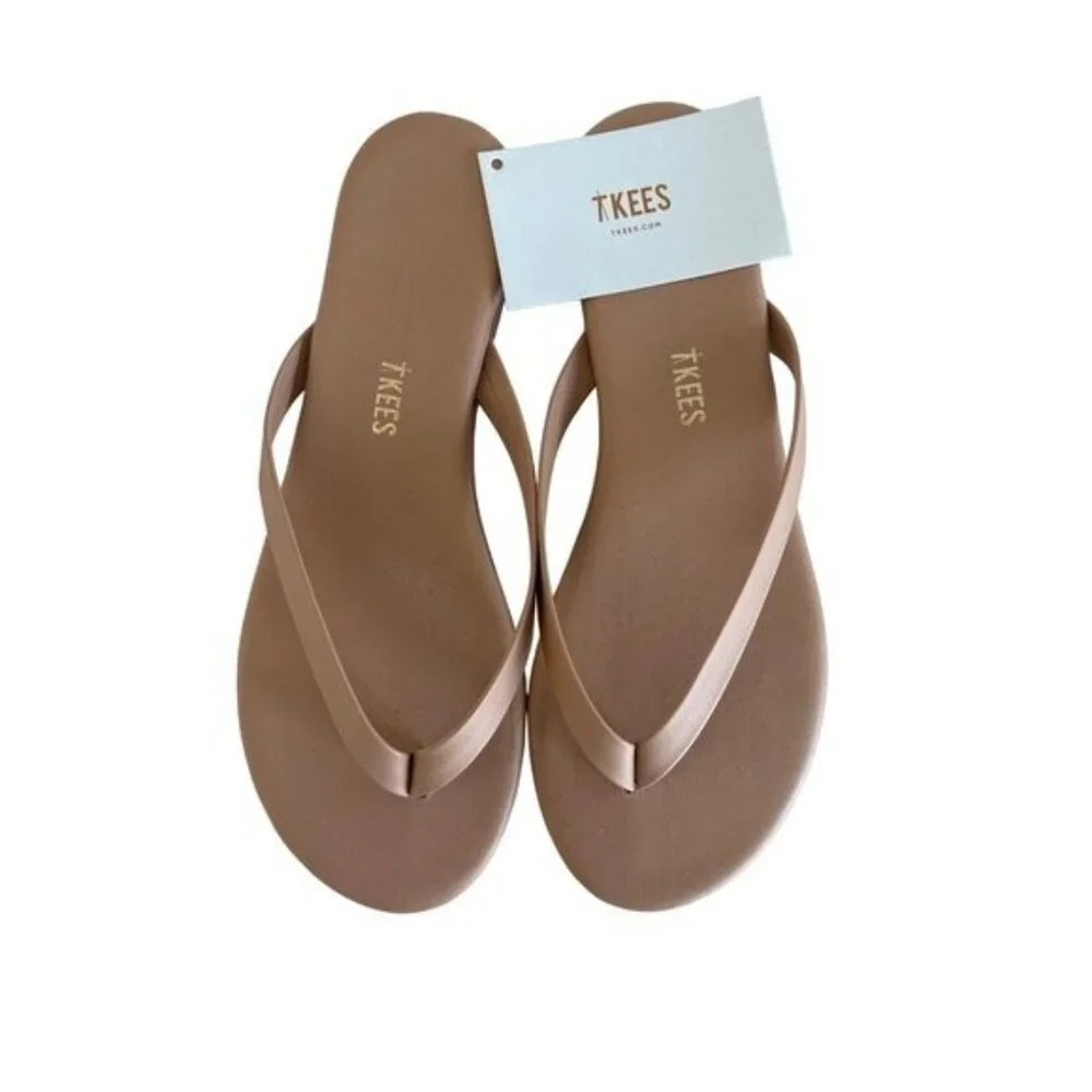 Tkees The Boyfriend Sandal Leather Flip-Flops Pout Color - Picture 3 of 4